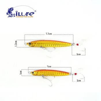 ILure 5pcs/lot de Pescuit Nada Creion Momeala 20g/30g/40g/50g Duce Pește Metal Jig Lingura Momeală de Pescuit