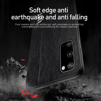 Ultra-subțire Casetă din Piele Caz de Telefon Pentru Samsung Galaxy S20 FE 5G Ultra S8 Plus G950 G955 Silicon de Protecție Caz Acoperire Coque