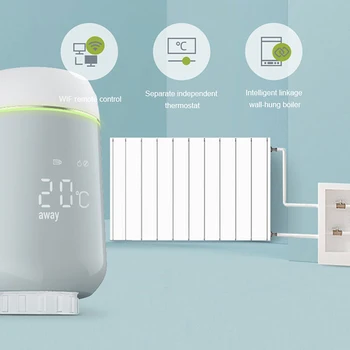 Tuya ZigBee3.0 Inteligente Radiator De Acționare Radiator Cu Termostat Supapa De Control Vocal Alexa Google Smart Home Controler De Temperatura