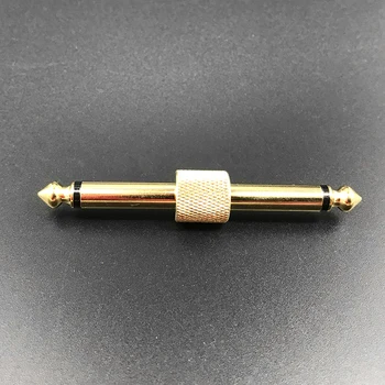 4buc Efect Chitara Pedala Converti Conector JACK-JACK Plug Metal de Lipire Adaptor Patch Conecta la 6.35 6.35 Aur Conector