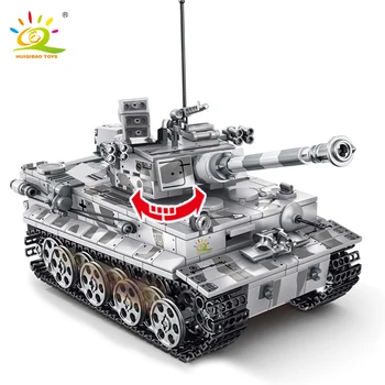 1154pcs Blocuri Militare Tanc Tiger German WW2 Soldat al Armatei Figura Set Băiat Cărămizi