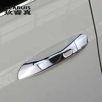 Styling auto din Fibra de Carbon Mânerului Exterior al Portierei Paiete Decor protecție Acoperă Autocolante Pentru Audi A6 C8 A7 Accesorii Auto