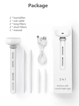 Actualizat Gogoasa Umidificator de Aer cu Lumina de Neon pentru Biroul de Acasă USB Portabil Difuzor de arome Mașină de Ceață Filtru de Umidificatoare cu Ultrasunete