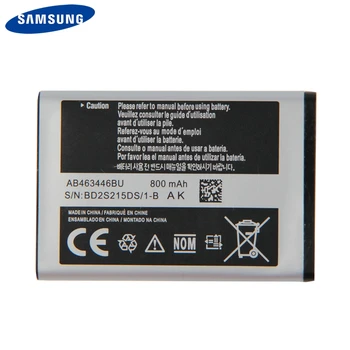 Original Samsung Acumulator AB463446BU AB043446BE AB043446BE Pentru Samsung C3300K X208 GT-C3520, GT-E2530, GT-E2330 X 160 B309 F299 E339