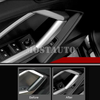 Pentru Audi Q3 (F3) 2019-2020 ABS Matt Auto de Interior Usi Cotiera Stripe Cover Garnitura 4buc Accesorii Auto Interioare Auto Masina Decor Ornamental