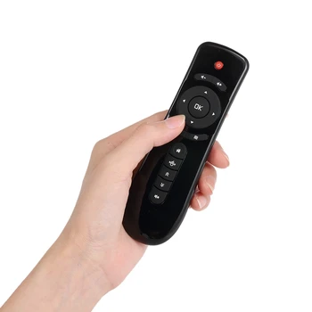 Pentru T2 Aeriene Mouse-Ul Inteligent De Control De La Distanță Mini Tastatura Wireless Giroscop Pentru Android Tv Box Din Plastic Negru Fara Baterie