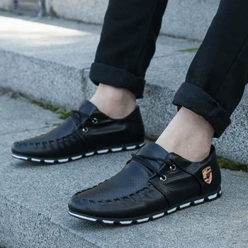 Bărbați formale pantofi Mocasini din piele pantofi de panza pantofi de vara barbati pantofi casual formale pantofi cu talpă moale respirabil usoare 39