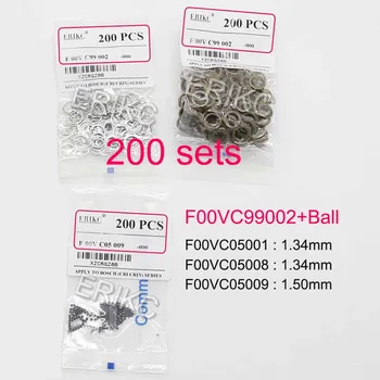 ERIKC 200sets F 00v C99 002 Common Rail Injector cu Bile Ceramice Kituri de Reparații F00vc99002 F00vc05009 pentru 110 Injector Mingea Size=1,5 mm