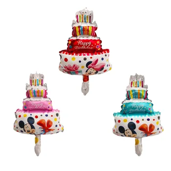 50pcs Mini Mickey Minnie mouse party, decoratiuni Baloane Folie, baloane cu aer de copil de dus la Petrecerea de ziua decoratiuni pentru Copii Tort Minge