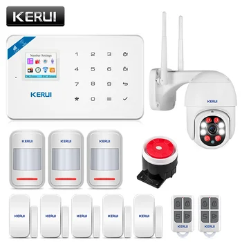 KERUI W18 de Alarmă Sistemul de Alarmă de Securitate Acasă Rezidențiale Senzor de Mișcare APP de Control Inteligent GSM, WIFI, Sistem de Alarmă Antifurt Kit