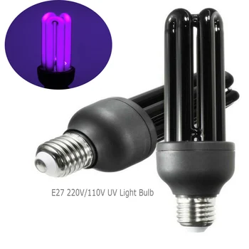 220V E27 40W UV, Becul UV Ultraviolete Fluorescente CFL Bec Spirala Violet Lămpi de Iluminat Rezevelor de Economisire Lumină Neagră