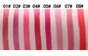 Miss rose dual cap ruj mat + lipliner creion 20 de culori batom mat rosu sexy nud ruj de buze rezistent la apa de linie MS127
