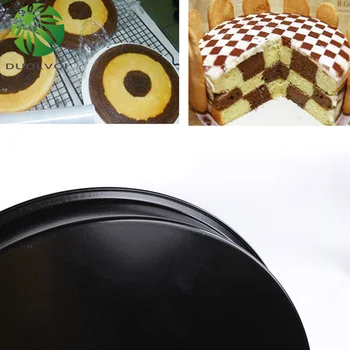 Duolvqi Noua Tablă de șah Tort Mucegai 3pcs Non-Stick Tava de Copt Staniu Set Compas DIY Bakeware Pizza Pan