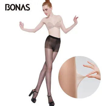 BONAS 3pcs 12D Dresuri Rezistent la Rupere Femei Dresuri Subțire Chilot Sexy Femei Dresuri din Nylon Trei Culori Amestecate lichidului de răcire Femme Sexy