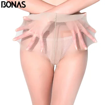 BONAS 3pcs 12D Dresuri Rezistent la Rupere Femei Dresuri Subțire Chilot Sexy Femei Dresuri din Nylon Trei Culori Amestecate lichidului de răcire Femme Sexy
