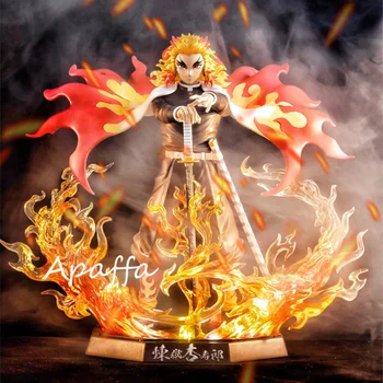 Cele mai noi 20cm Demon Slayer Figura Anime Rengoku Kyoujurou PVC Acțiune Figura Jucării GK Anime Kimetsu Nu Yaiba Figurina Jucarie