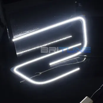 Switchback SMD LED Alb de Lumină Galbenă C-Inele Bord de Circuit Pentru Subaru WRX STI-2018 Faruri DIY Retrofit Dual-Lămpi de Culoare