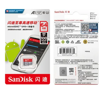 Original, Card de Memorie SanDisk Micro SD Card 32GB 16GB Clasa 10 MicroSDHC 64GB, 128GB, 256GB SDXC UHS-I Card TF Citi Viteza de 100Mb/s