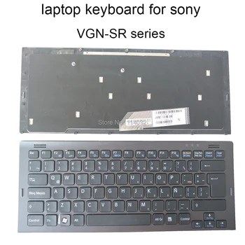 Inlocuire tastaturi pentru Sony VAIO VGN SR SR190 LA Latin negru cu rama original Reduceri de vânzare 31405002 47 84500251 148088422