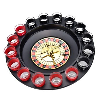 Adult Petrecere de Băut Set Creativ Rusia Potabilă placă turnantă Pahar Roulette Set Noutate Joc de Băut cu 16 Pahare