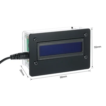 LCD DIY Ceas Digital Kit 1602 cu Acrilic Caz de Timp Temperatura Data de Afișare Săptămână 3-canal Ceas Deșteptător