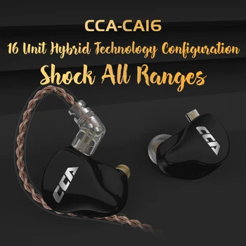 CCA CA16 7BA + 1DD unidades de unidad ro Auriculares auriculares monitoreo HIFI auriculares para CCA C12 KZ AS16 ZS10 PRO ZSX