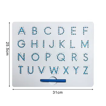 Magnetic Alfabet Scrisoare de Urmărire Bord cu Stylus Pen Jucărie de Învățământ Stabilite de Învățare Ortografie Scris pentru Copii
