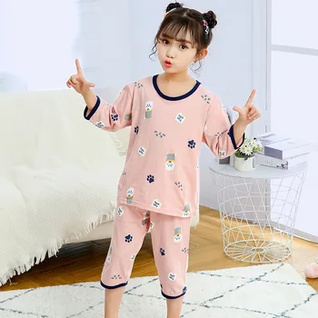 Copii Pijamale Copii Baieti Haine Sleepwear Set Toddler Homewear Desene animate îmbrăcăminte de noapte de Vară Pijama Maneca Scurta Fete Haine