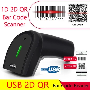 Symcode USB Cititor de coduri de Bare 2D Calculator de Plată Mobil Ecran USB 1D QR Scanner de coduri de Bare