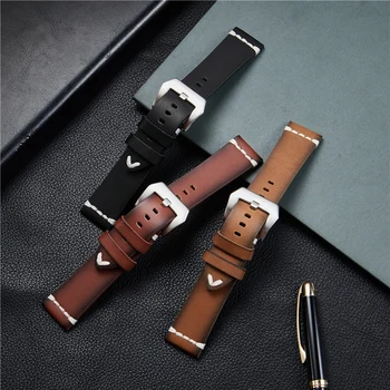 Vintage Unic din Piele Ceas Curea 18mm 20mm 22mm 24mm Trupa Populare la Grătar Design Bărbați Watchband Ceas Accesorii