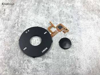 Knotolus negru de plastic masca fata metal locuințe din spate caz acoperire clickwheel butonul pentru iPod a 5-gen video 30gb 60gb 80gb