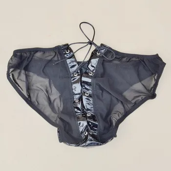 2016 Barbati sexy dantelă transparentă erotic lenjerie intima boxeri alternative jucării de brevete din piele stretch T pantaloni sex produsele chilotei