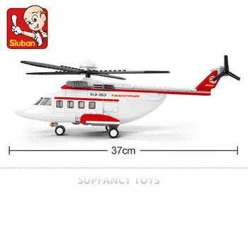 259Pcs City Elicopter Privat Aer Autobuz, Avion, Aviație de Transport Avion Vehicul DIY Blocuri Seturi Educaționale pentru Copii Jucarii