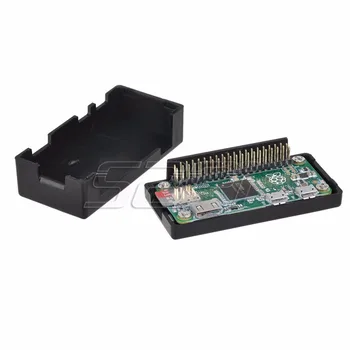 ABS Negru Caz Acoperire Coajă Cabina Kit cu Radiator, Cablu USB, Adaptor HDMI,Conector GPIO pentru Respberry Pi Zero/Wireless