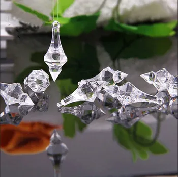 20buc/lot Agățat Pandantiv de Diamant Candelabru de Cristal Acrilice Margele Acasă Petrecerea de Nunta DIY Decorare