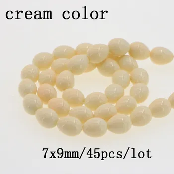 25 culoare 7x9mm formă de picătură de apă perla coajă șirag de mărgele de sticlă accesorii bijuterii margele spacer pentru a face bijuterii colier cadou