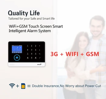 PG-103 WIFI 3G GSM GPRS Smart Home Antifurt Sistem de Alarma de Securitate Wireless 433MHz RF Kit Alarma Control de la Distanță APP Pentru iOS si Android