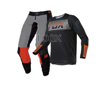 Troy Fox Motocicleta Jersey Pantaloni Combo-uri Bărbați Adulți MX Motocross Curse Dirt Bike Echipament de Protecție Costum Moto Racewear