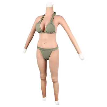 Silicon Nouă puncte salopeta body realist piept de Forme false vagin acoperi complet false piele sâni falși pentru barbati îmbracati in femeie