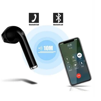 I7s TWS muguri ureche Căști Bluetooth fără Fir căști Cu Microfon Cască în ureche handsfree pavilioane mai Bune capete pentru telefon Inteligent