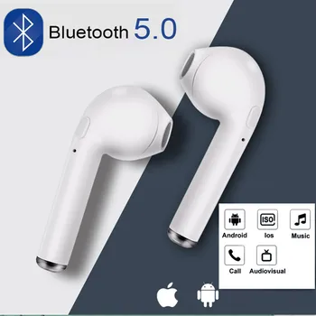 I7s TWS muguri ureche Căști Bluetooth fără Fir căști Cu Microfon Cască în ureche handsfree pavilioane mai Bune capete pentru telefon Inteligent