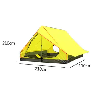 Rodless Portabil în Formă de Cort de Camping Singur Strat Cort Ultra Lumină în aer liber Echipament de Camping Consumabile Ultra-ușoare de Vânt