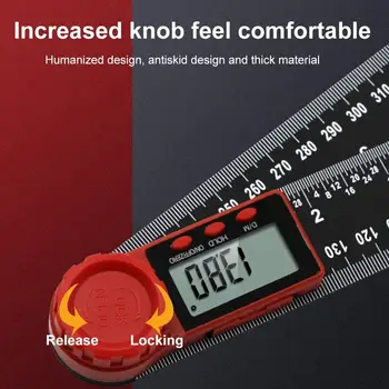 360° LCD Display Digital Unghi Conducător Inclinometer Goniometru Raportor Instrument de Măsurare 0-300mm Multifuncțional de Boot în mod Automat