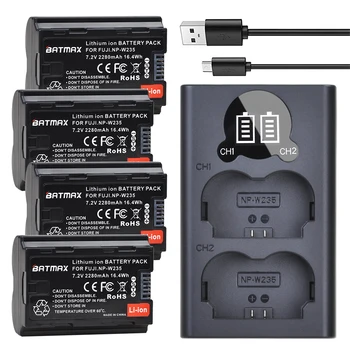 Batmax NP-W235 NP W235 Baterie+LED Dual USB Încărcător pentru Fujifilm Fuji X-T4, XT4 camera
