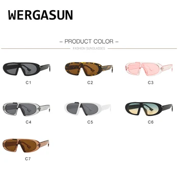 WERGASUN Epocă ochelari de Soare Femei Bărbați Clasic de ochelari de Soare Brand Nuante Retro Feminin de Ochelari de Soare UV400 Hip Hop Ochelari