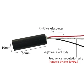 Modulație de frecvență 785nm 100mw PWM infraroșu dot laser modulul IR punct de poziționare instrument de măsurare TTL /ACC 0Hz-30KHz