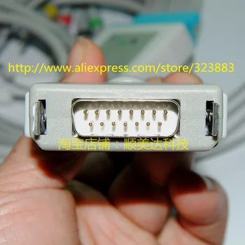 Compatibil FUKUDA DENSHI EKG cablu cu leadwires, ECG prin cablu Banana 4.0 IEC
