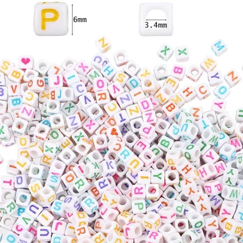 1200pcs/Cutie engleză Margele Acrilice Scrisoare Copil Puzzle Șirag de mărgele Brățară DIY Accesorii din Plastic Alfabet Șirag de mărgele de Copil Pentru a Face Bijuterii