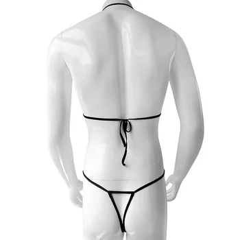 Crothless Vedea Prin Sissy Sexy Body elastic Mare de Bărbați îmbrăcăminte de noapte Sexy Bodycon Gay de sex Masculin Lenjerie Wetlook Lenjerie Erotic