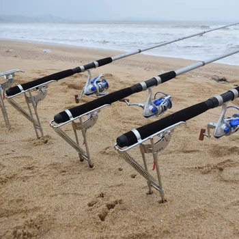 Oțel De Înaltă Rezistență Automată Tijă De Pescuit Monta De Primăvară Pol De Pescuit Suport Cu Scripete